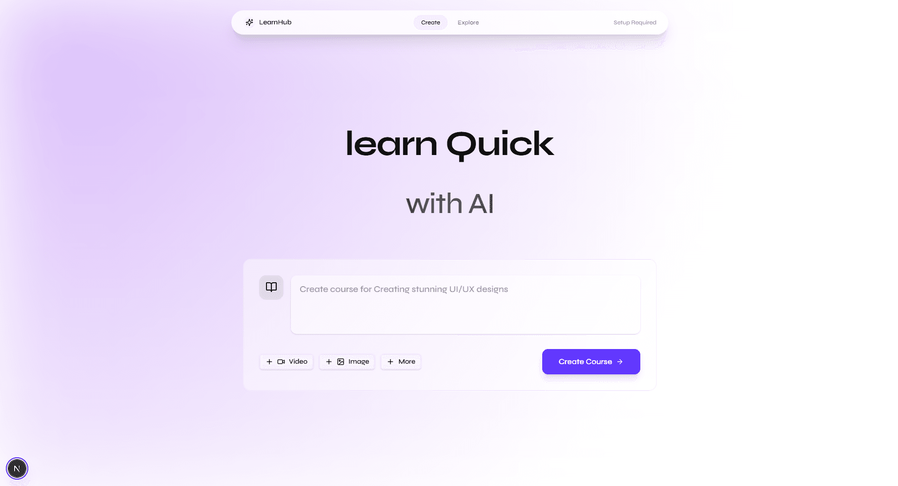 app screen